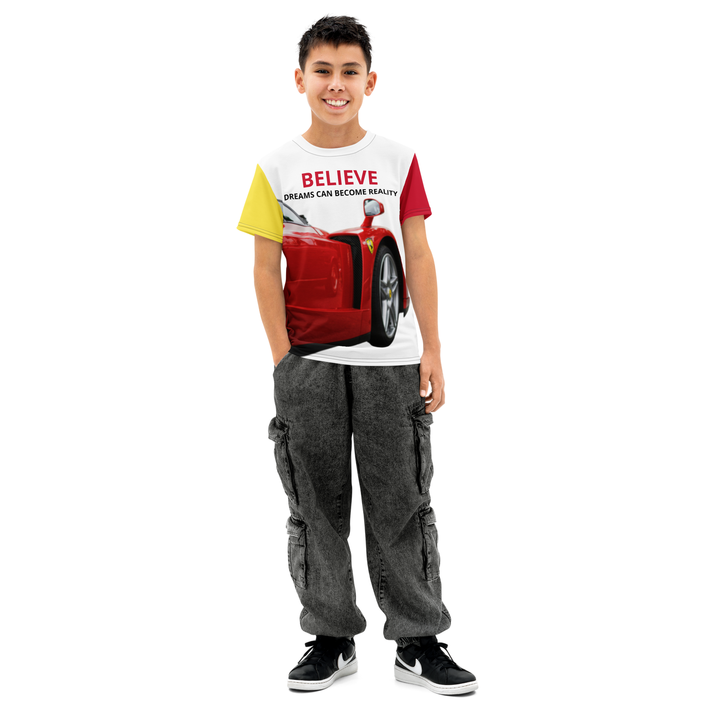 Youth cotton crew neck t-shirt